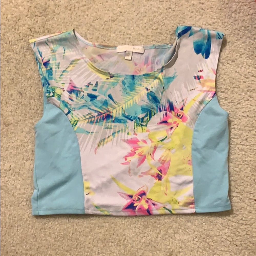 Nicki Minaj Floral Crop top